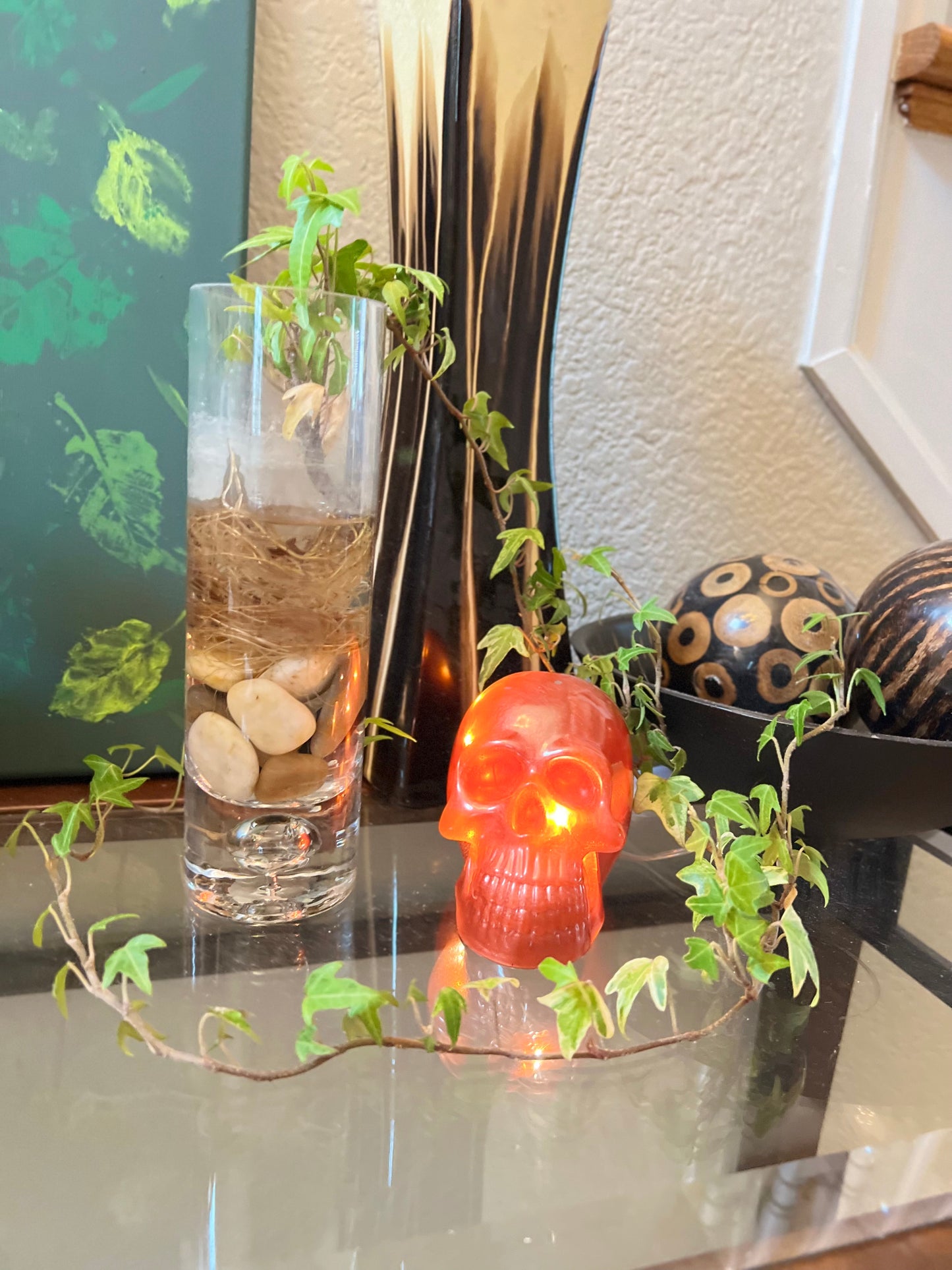Resin Skull - Smooth light up with glow