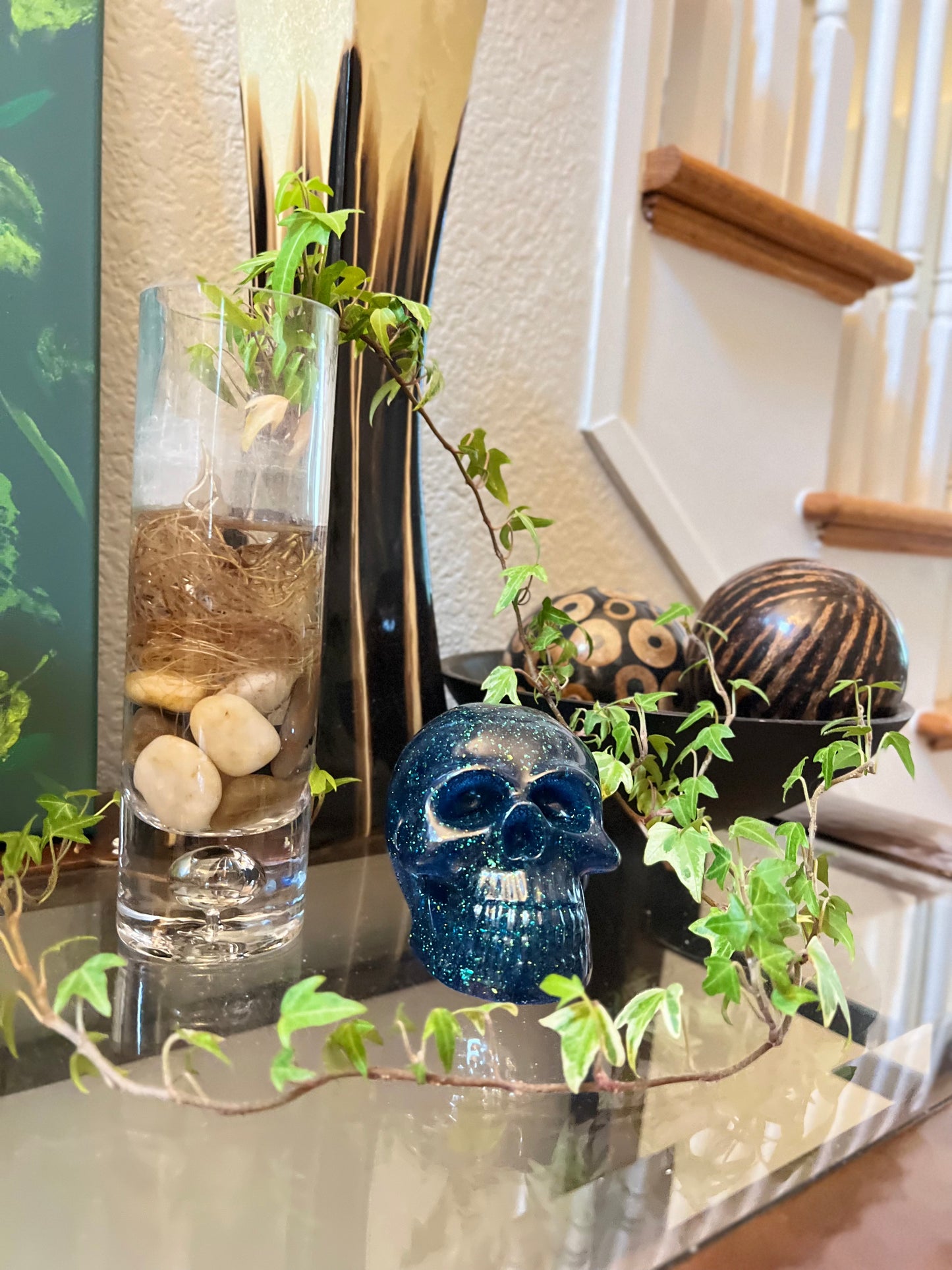 Resin Skull - Smooth with glow