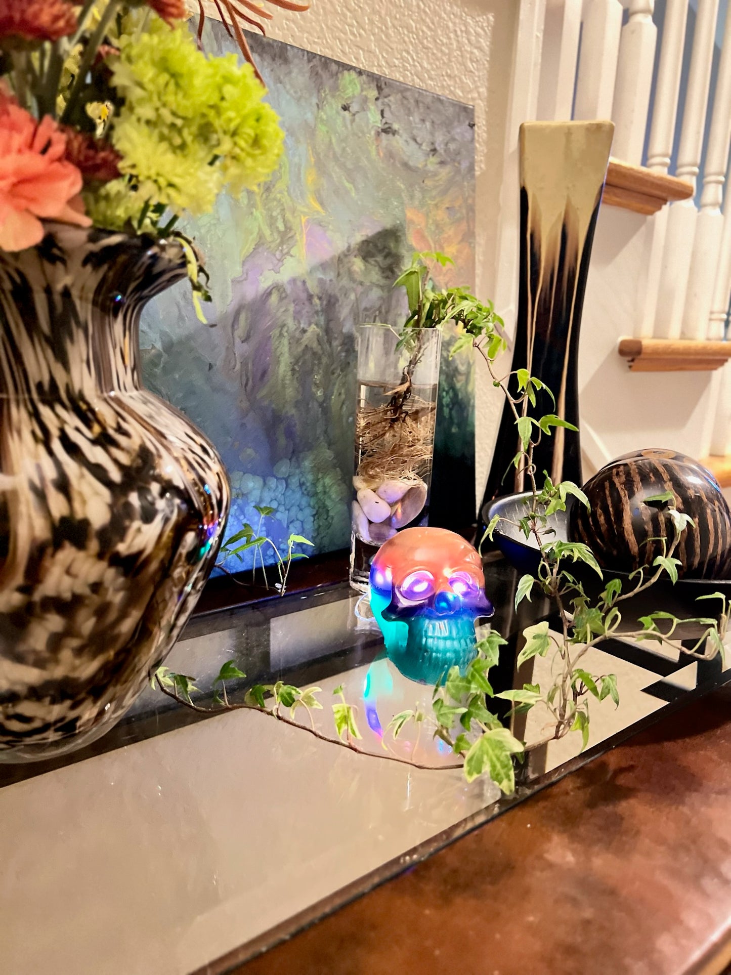 Resin Skull - Smooth light up with glow
