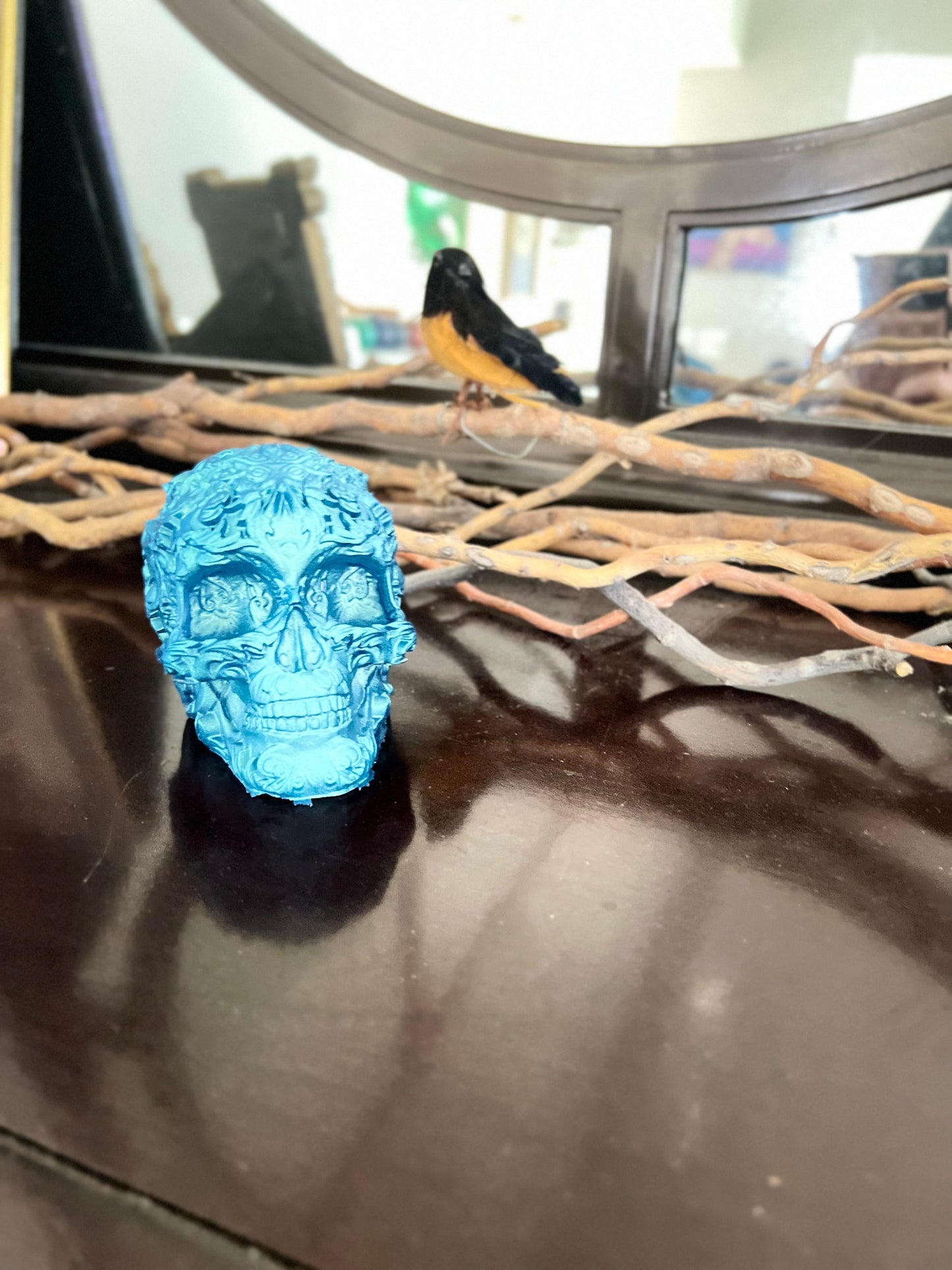 Resin Deco Skull